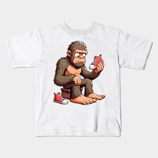 Bigfoot Shoe Shopping Kids T-Shirt